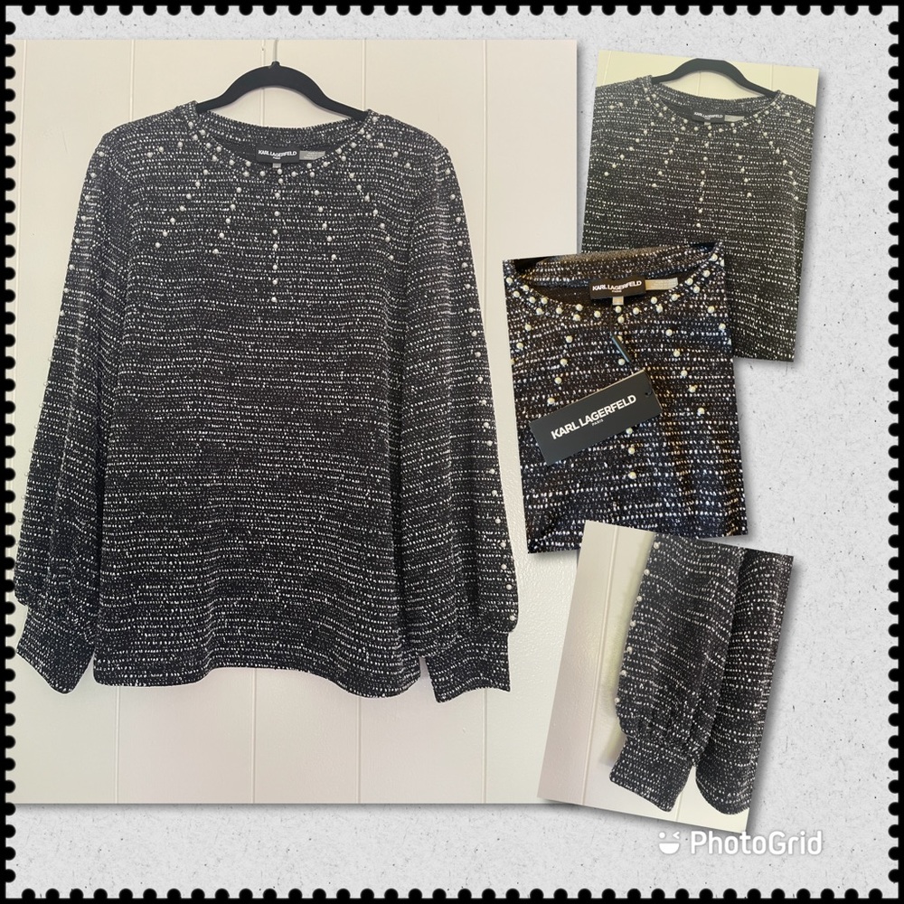Karl Lagerfeld Tweed sweater